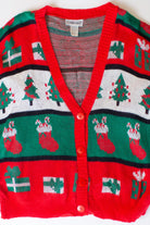 Vintage Cabin Creek Stripes Christmas Cardigan (1990s)