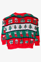 Vintage Cabin Creek Stripes Christmas Cardigan (1990s)