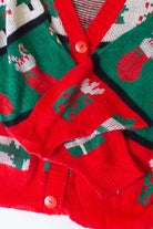 Vintage Cabin Creek Stripes Christmas Cardigan (1990s)