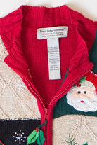 Vintage Red Santas Christmas Cardigan (1990s)
