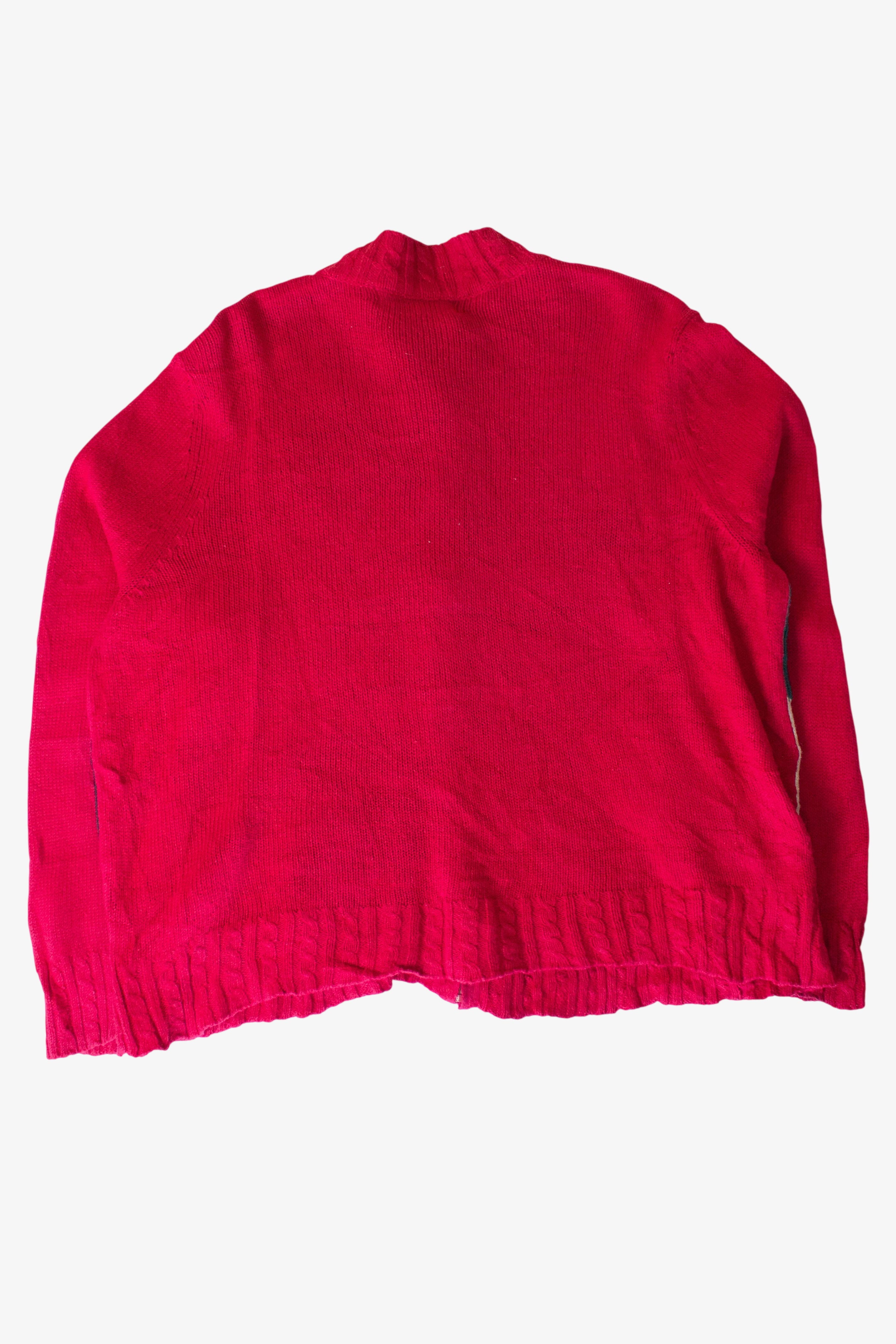 Vintage Red Santas Christmas Cardigan (1990s)