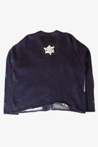 Vintage Navy Blue Ugly Christmas Cardigan (1990s)