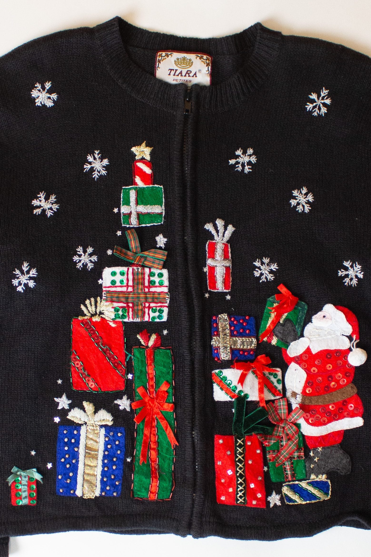 Vintage Presents From Santa Ugly Christmas Sweater (1990s)