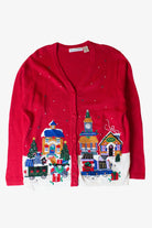 Vintage North Pole Depot Christmas Cardigan (1990s)