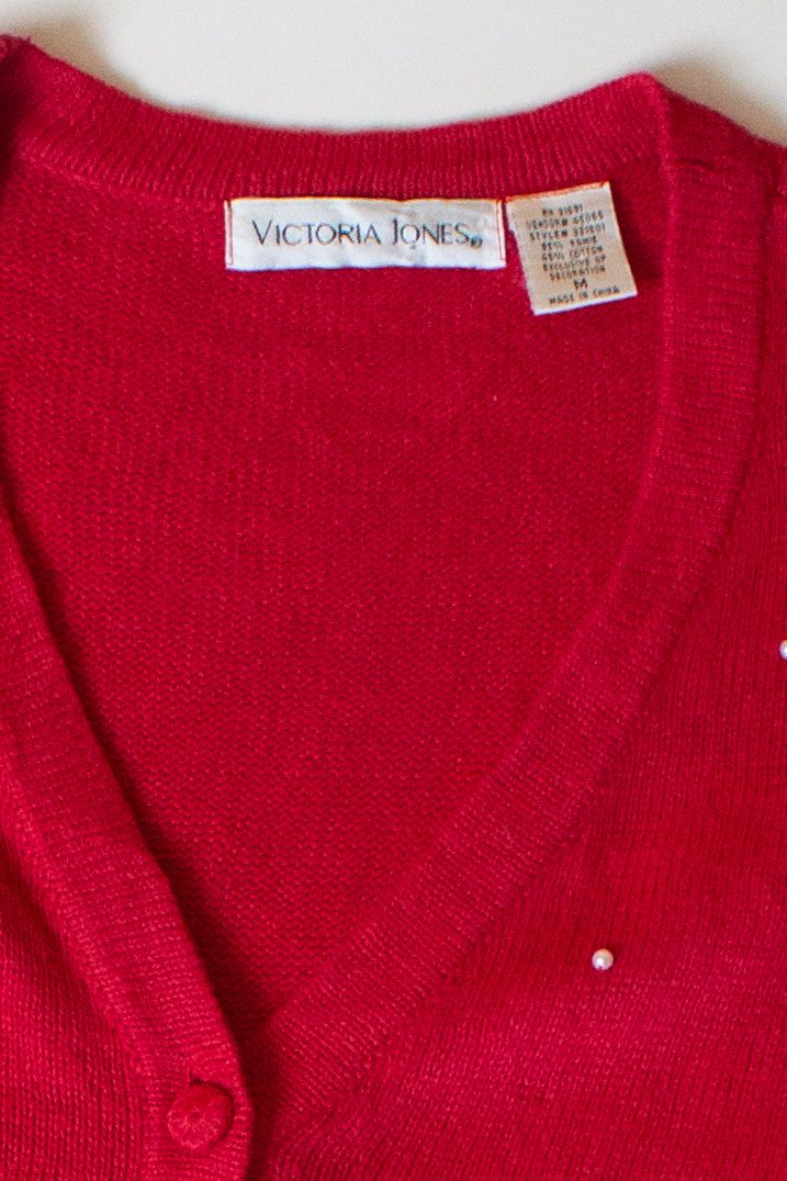 Vintage North Pole Depot Christmas Cardigan (1990s)