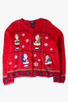 Vintage Santas Ugly Christmas Cardigan (1990s)