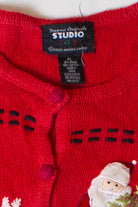 Vintage Santas Ugly Christmas Cardigan (1990s)