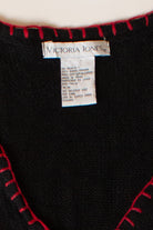 Vintage Black Nutcrackers Christmas Cardigan (1990s)