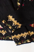 Vintage Embroidered Floral Collage Christmas Cardigan (2000s)