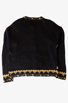Vintage Embroidered Floral Collage Christmas Cardigan (2000s)