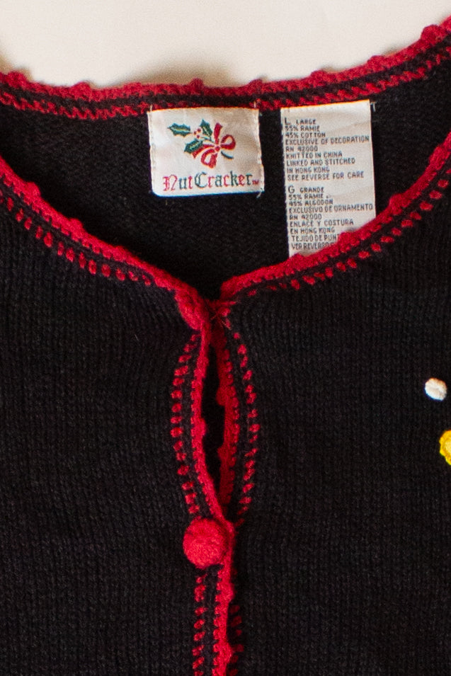 Vintage Bears On Skates Christmas Cardigan (1990s)