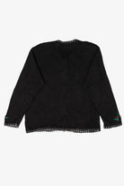 Vintage Black Nutcrackers Ugly Christmas Cardigan (1990s)