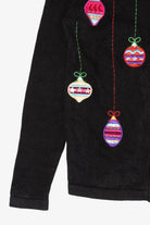 Vintage Black Bechamel Ornaments Ugly Christmas Cardigan (1990s)