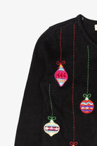Vintage Black Bechamel Ornaments Ugly Christmas Cardigan (1990s)