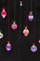 Vintage Black Bechamel Ornaments Ugly Christmas Cardigan (1990s)