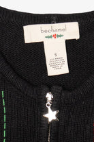 Vintage Black Bechamel Ornaments Ugly Christmas Cardigan (1990s)