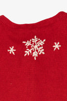 Vintage Red Holiday Editions Snowy Town Ugly Christmas Cardigan (2000s)