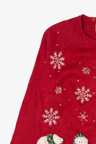 Vintage Red Heirloom Collectible Polar Bears Ugly Christmas Cardigan (2000s)