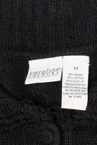 Vintage Black Carolina Colours Santa Ugly Christmas Cardigan (2000s)