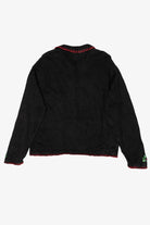 Vintage Black Embroidered Ornaments Ugly Christmas Cardigan (1990s)