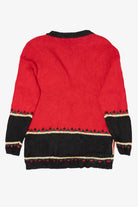 Vintage Red Lord Taylor "Noel" Ugly Christmas Cardigan (1990s)
