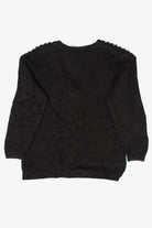 Vintage Green Hasting & Smith Dogs And Poinsettias Ugly Christmas Cardigan (1990s)