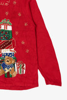 Vintage Red Tiara International Presents Ugly Christmas Cardigan (2000s)