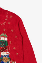 Vintage Red Tiara International Presents Ugly Christmas Cardigan (2000s)
