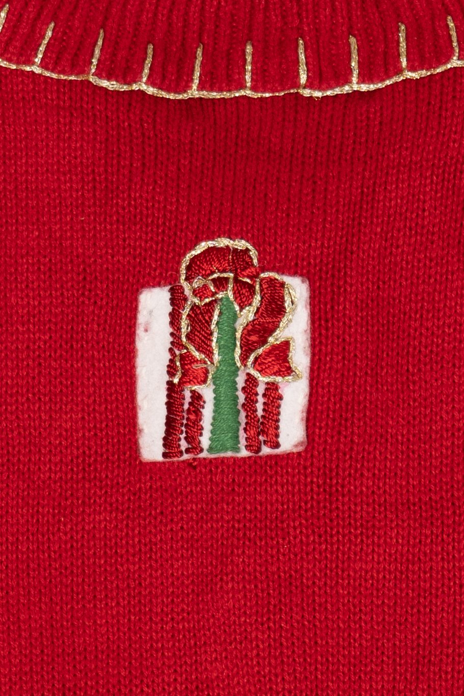 Vintage Red Tiara International Presents Ugly Christmas Cardigan (2000s)