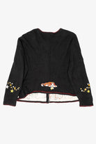 Vintage Black Arriviste Dogs Ugly Christmas Cardigan (1990s)