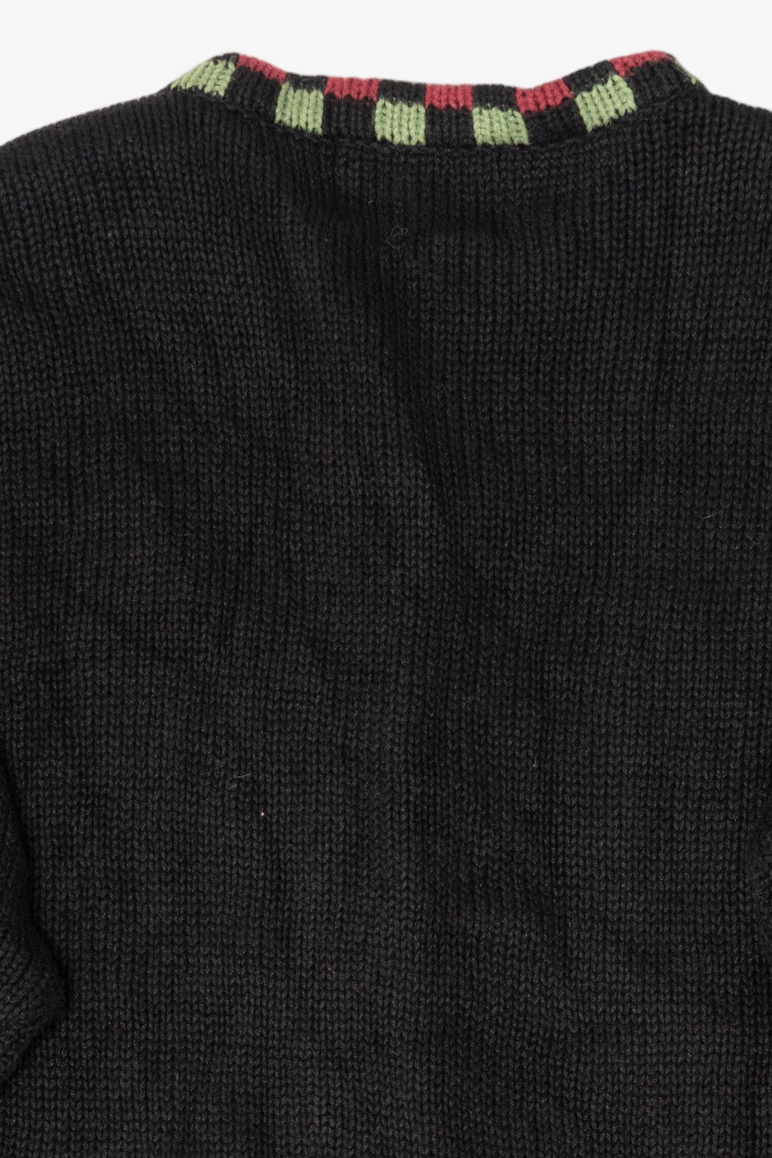 Vintage Black Tiara International Santa Ugly Christmas Cardigan (2000s)