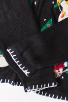 Vintage Hooded Snowmen Christmas Cardigan (1990s)