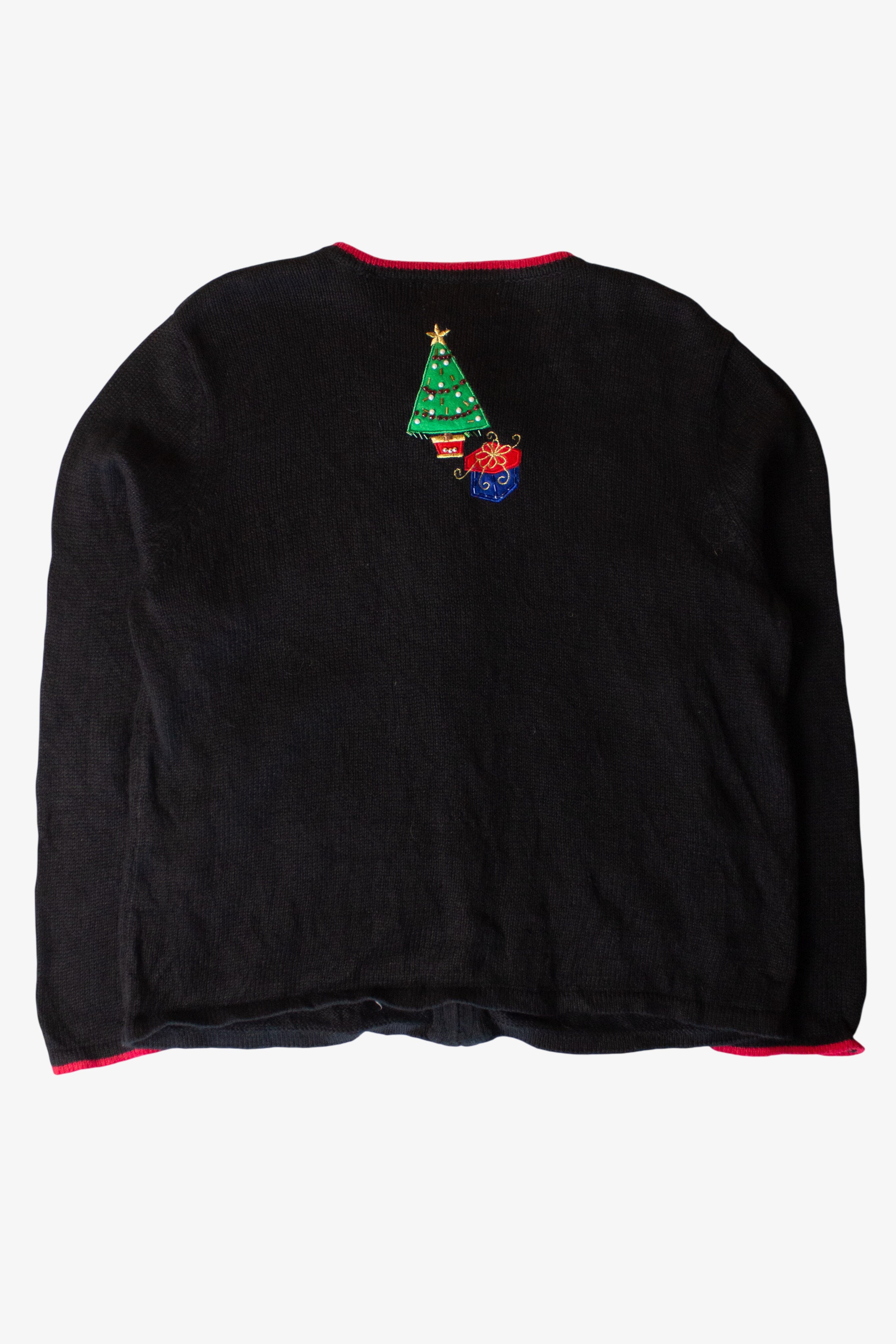 Vintage Santa Sleigh Christmas Cardigan (2000s)