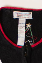 Vintage Santa Sleigh Christmas Cardigan (2000s)