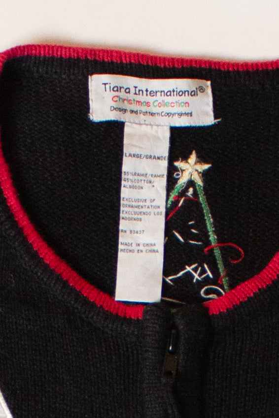 Vintage Santa Sleigh Christmas Cardigan (2000s)
