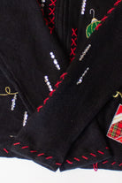 Vintage Black Ornaments Ugly Christmas Cardigan (2000s)