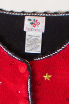 Vintage Bears and Tree Christmas Cardigan (1990s)