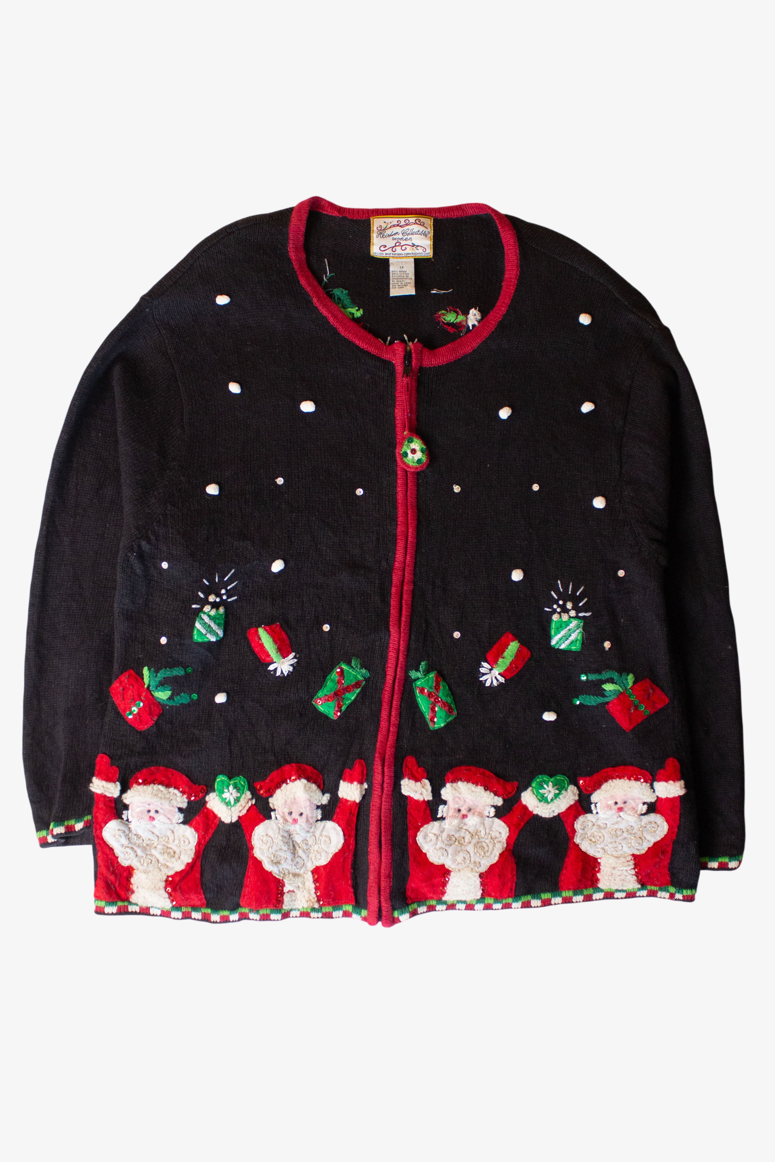 Vintage Santas Ugly Christmas Cardigan (1990s)
