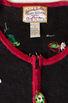Vintage Santas Ugly Christmas Cardigan (1990s)