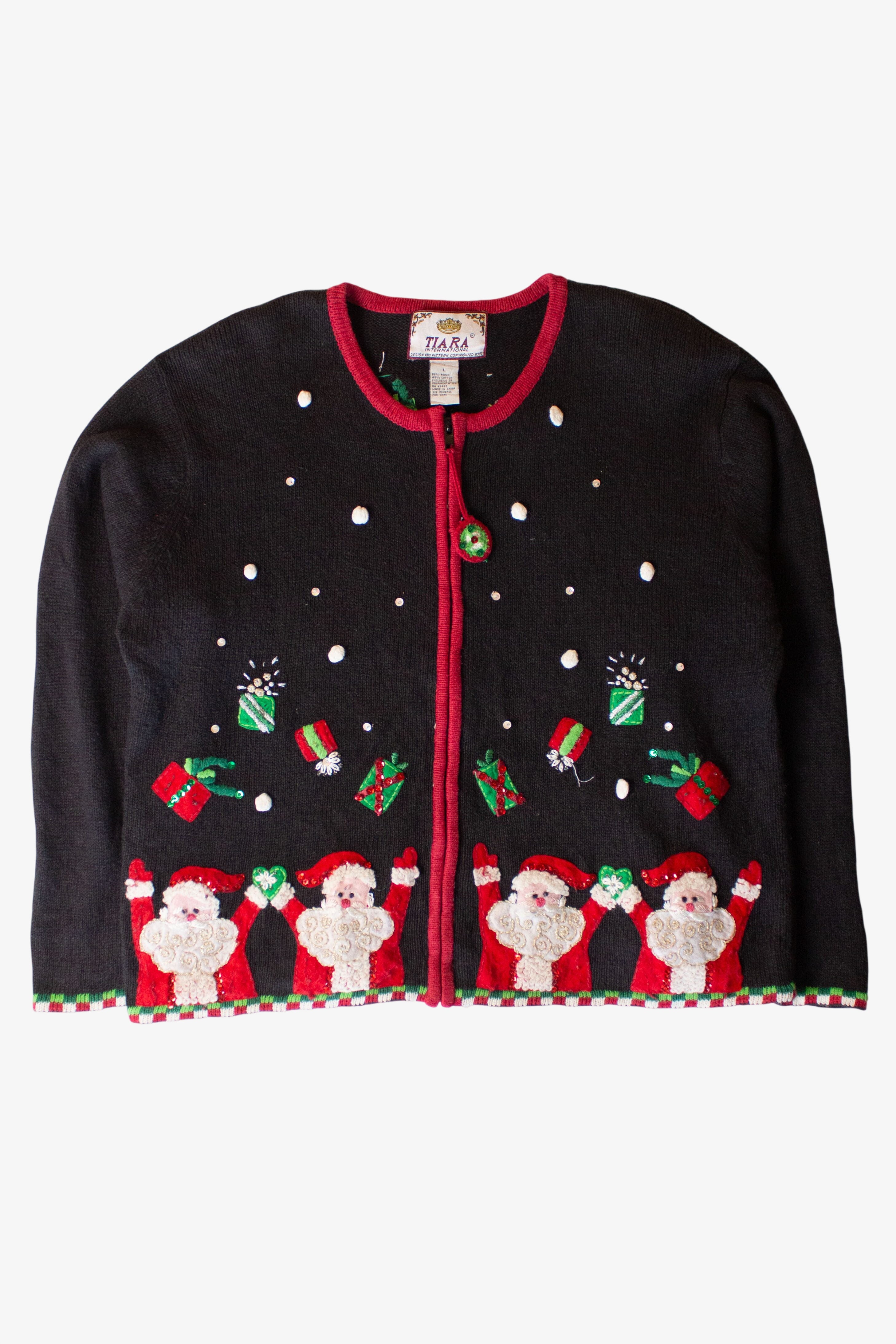 Vintage Santas Presents Ugly Christmas Cardigan (1990s)