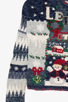Vintage Blue Heirloom Collectibles "Let It Snow" Ugly Christmas Cardigan (2000s)