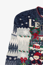 Vintage Blue Heirloom Collectibles "Let It Snow" Ugly Christmas Cardigan (2000s)