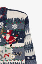Vintage Blue Heirloom Collectibles "Let It Snow" Ugly Christmas Cardigan (2000s)