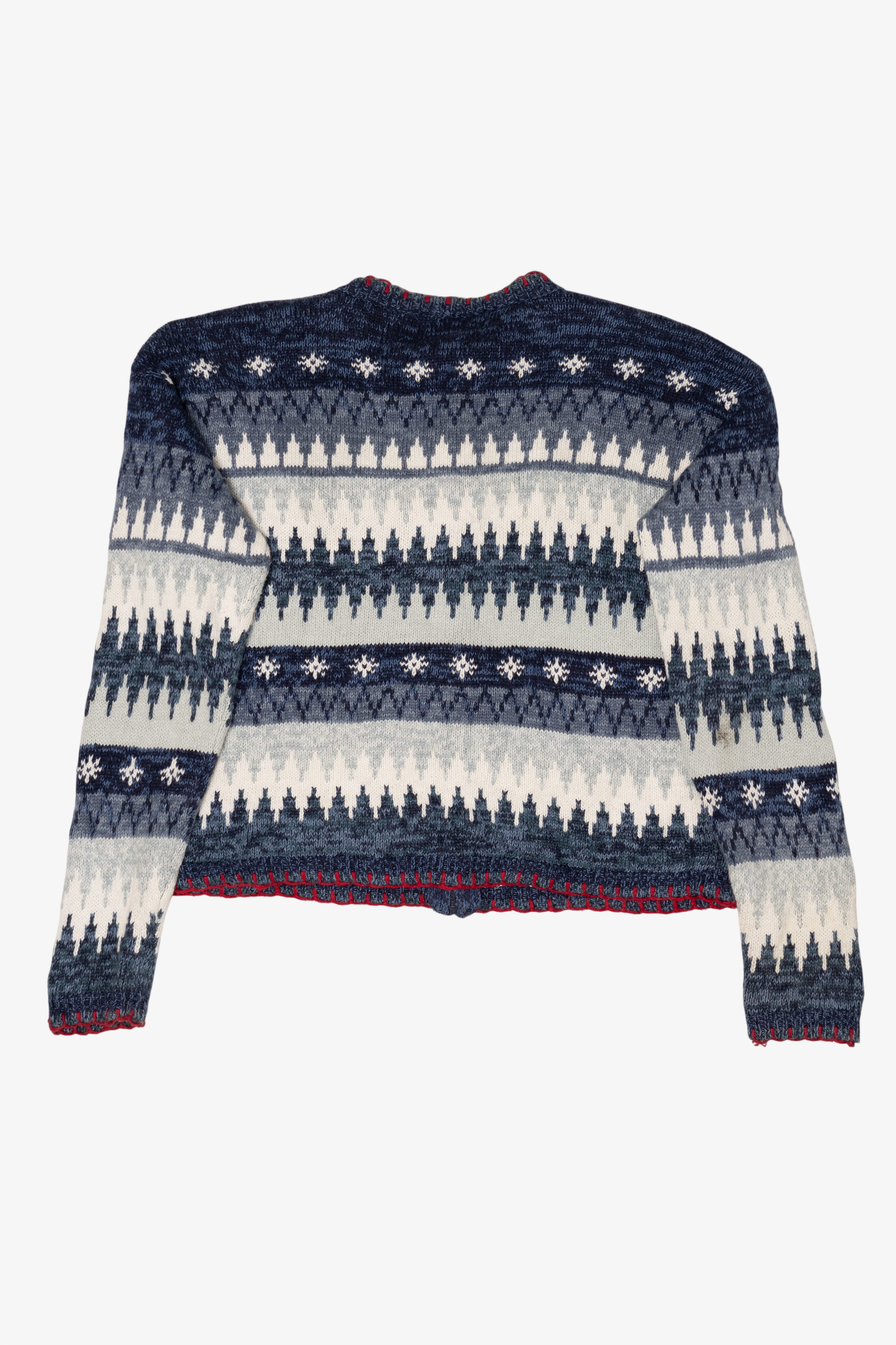 Vintage Blue Heirloom Collectibles "Let It Snow" Ugly Christmas Cardigan (2000s)