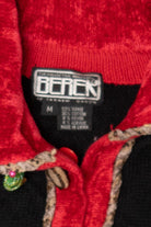 Vintage Black Berek Reindeer Ugly Christmas Cardigan (2000s)