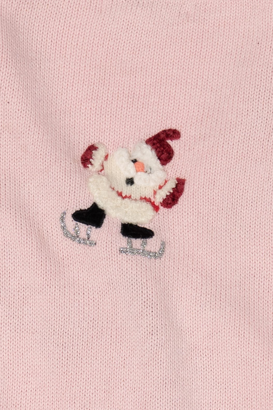 Vintage Pink Jack B. Quick Santa Ugly Christmas Cardigan (1990s)