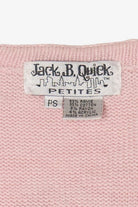 Vintage Pink Jack B. Quick Santa Ugly Christmas Cardigan (1990s)