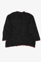 Vintage Black Victoria Women Ugly Christmas Cardigan (2000s)
