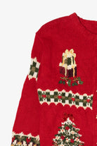 Vintage Red Croft & Barrow Ugly Christmas Cardigan (2000s)