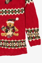 Vintage Red Croft & Barrow Ugly Christmas Cardigan (2000s)